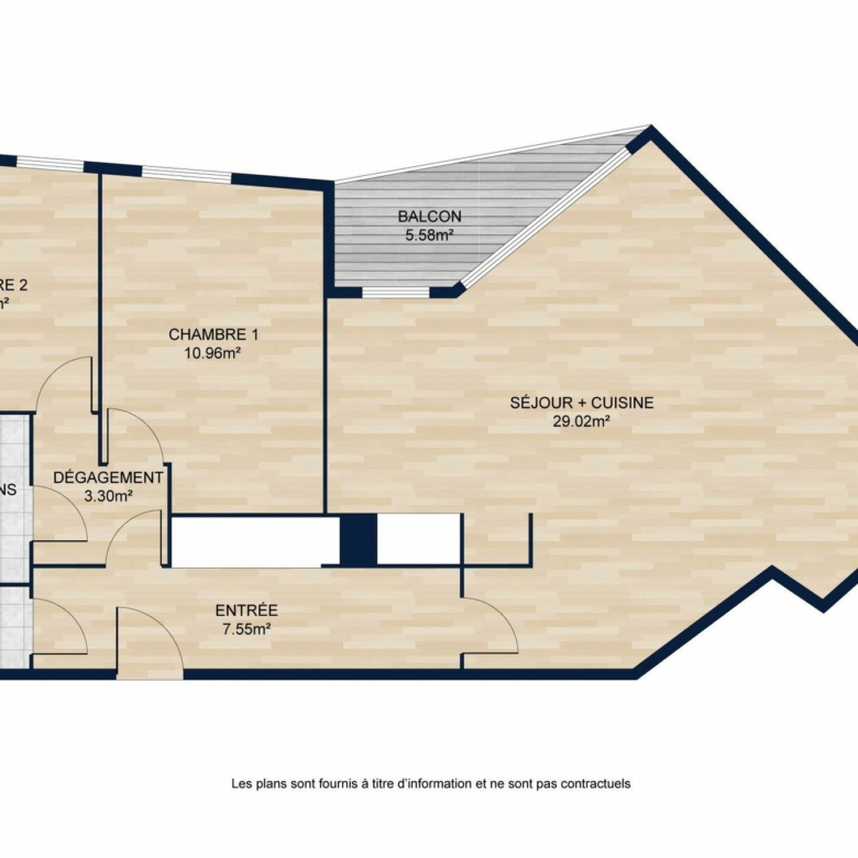 Très beau T3 de 68m² – Avec balcon à Argenteuil