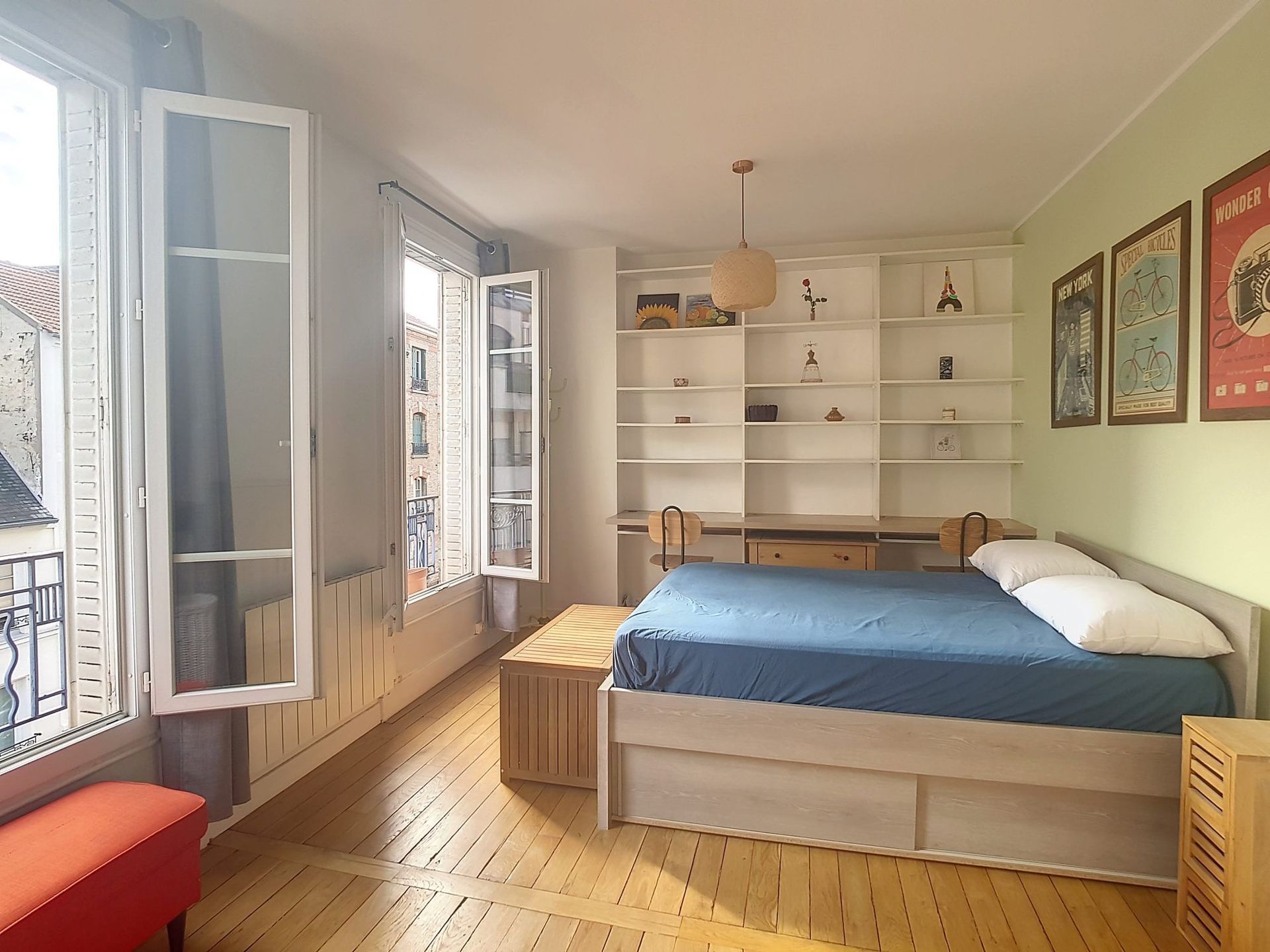 Cosy et traversant T2 de 37m² – Lumineux avec vue dégagée à Montreuil