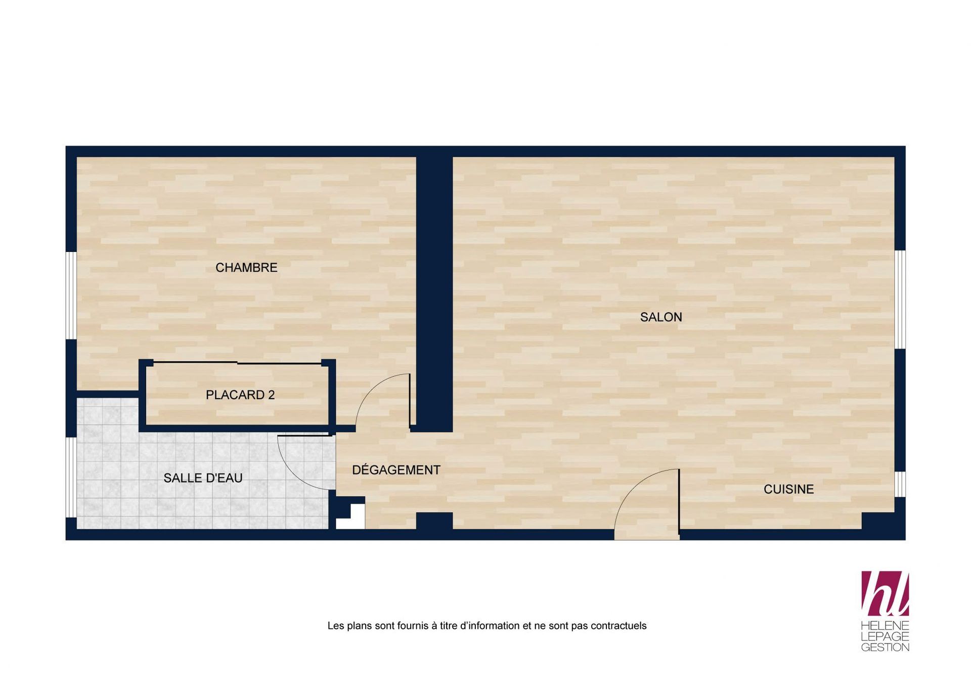 Moderne et calme T2 de 42m² – Quartier recherché et animé du 15ème