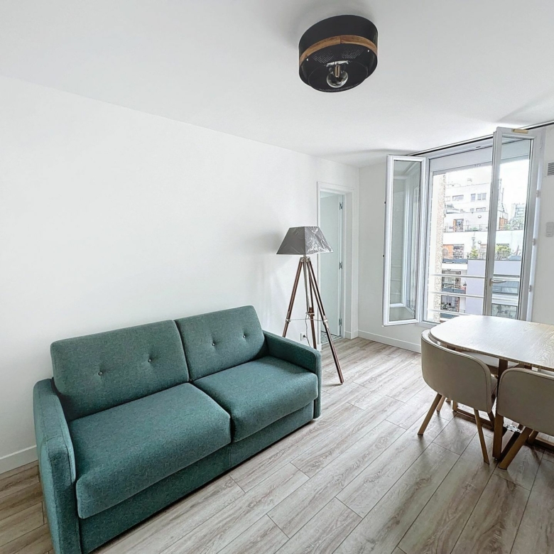 Superbe studio meublé de 21m² – Refait à neuf dans le 19ème