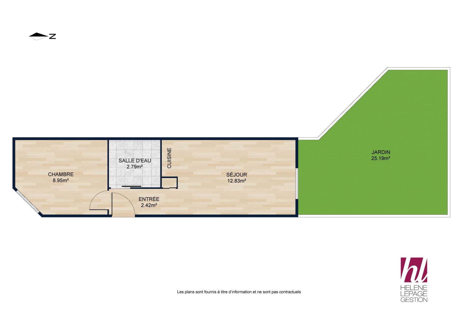 Moderne T2 de 27m² – Avec jardin privatif à Montreuil