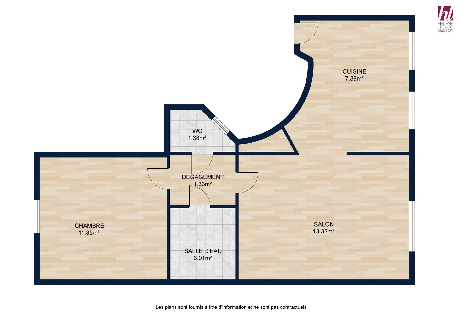 Beau T2 de 38m² – Refait à neuf dans le 19ème