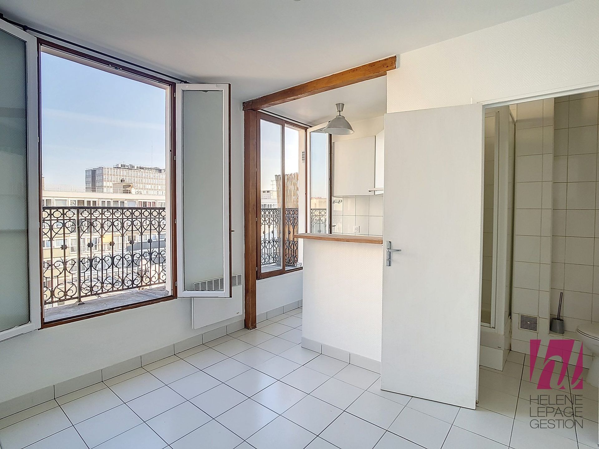 Agréable studio de 17m² – Dernier étage dans le 19ème