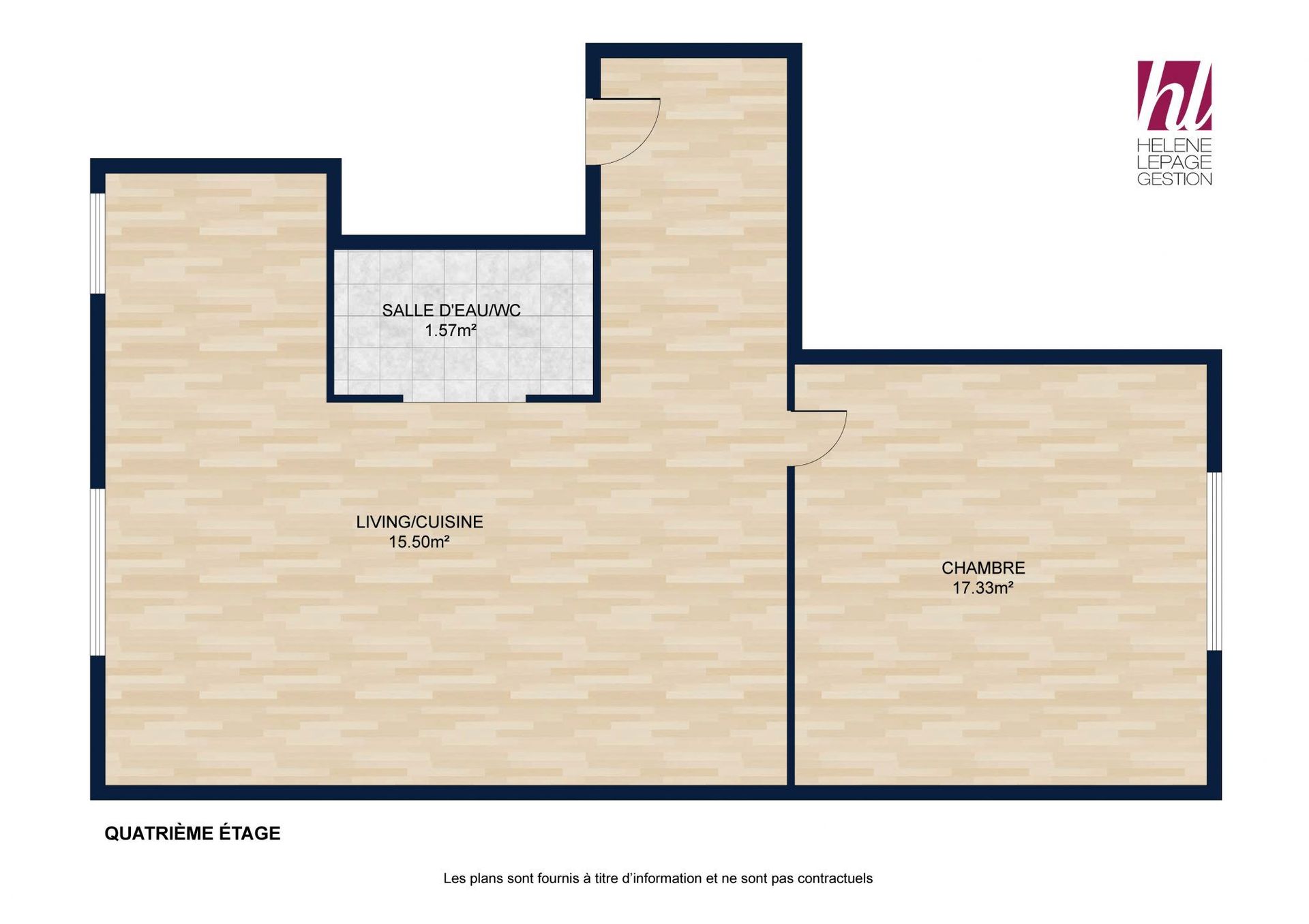 Agréable T2 de 34m² – Vue dégagée dans le 12ème