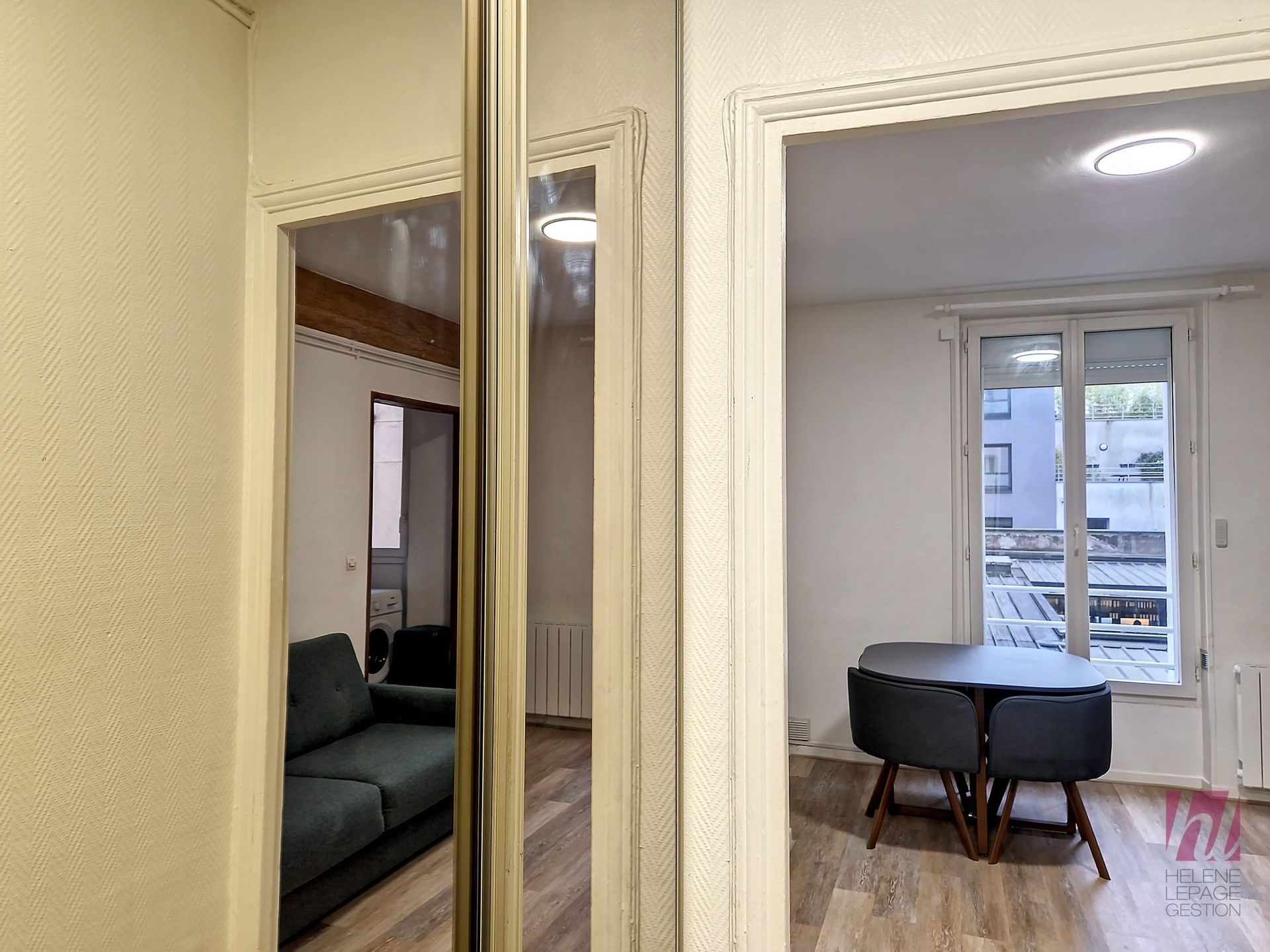 Beau studio meublé de 20m² – Sans vis-à-vis dans le 19ème