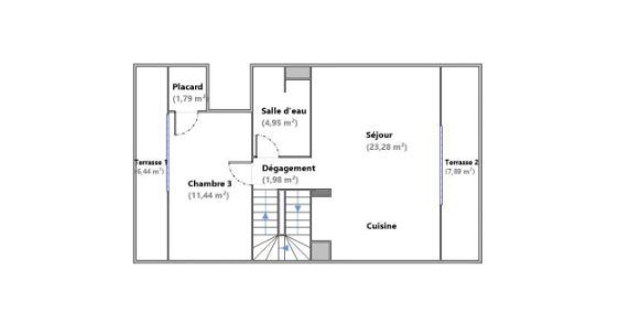 Superbe T4 en duplex de 74m² – Avec balcon à Montreuil