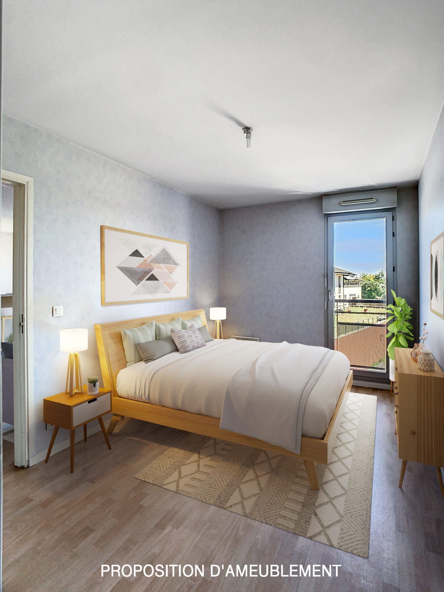 Moderne T2 de 46m² – Balcon et vue dégagée à Chelles