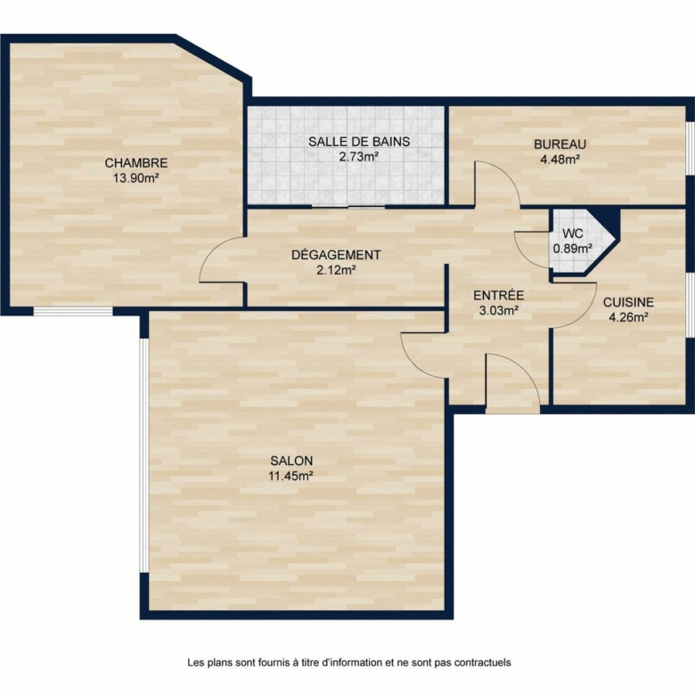 Coquet T2 de 43m² – Proche RER à Vincennes