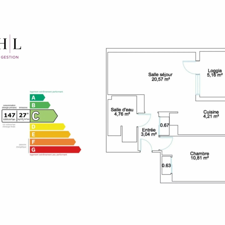 Appartement T2 moderne – 50 m² – Montreuil – Dernier étage avec loggia